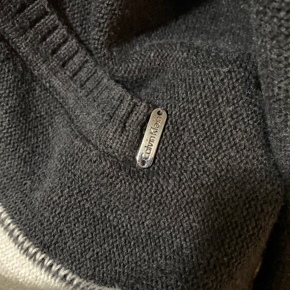 Calvin Klein Women's Knit Open Front Cardigan XS Preppy Pockets Long Sleeve Gray - Picture 4 of 11